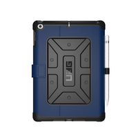 UAG Metropolis Folio Case for 9.7" iPad (2018, 2017)/iPad Air 2/Air - Black/Blue-Compatible with iPad 9.7 2018/iPad 9.7 2017/iPad Air 2/Air