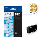 Epson T812 Ink Cartridge - Standard Capacity - Cyan-Worry-free handling - smudge, fade and water resistant prints 