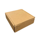 Reliabag Self Seal Corrugated Literature Mailer Boxes - 7" L x 7" W x 2" H - Kraft - 40 Pack-Self sealing, corrugated kraft