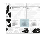 AT-A-GLANCE 2026-2027 Monthly Wall Calendar - 11-7/8" H x 14-7/8" W - Madrid - Bilingual-Classic black and white with a Spanish-themed design on each page, month is highlighted in green