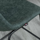 HOMCOM Counter Height Bar Stools with Back - Dark Green - 2 Pack-Fits counter height of 35.8" (91 cm)
