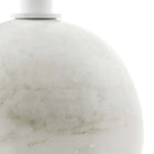 Modway Aliza Round White Marble Side Table - White White-8