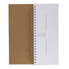 Gry Mattr To Do Notebook - 4.7" x 11.7" - Lined - 100 Sheets - Kraft -Checkboxes to mark completed tasks / Daily agenda