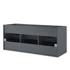 Modway Render 48" Double Sink Compatible Bathroom Vanity Cabinet - Grey-7