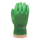 Atlas Full PVC Double Coated Rough Grip Glove - Cotton Jersey Liner - Green - Large-Full PVC coating
