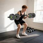 Soozier Adjustable Dumbbell Set - 33 lb-arms, chest, back, shoulders, and legs
