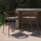 Zuo Skye Barstool - Brown - Set of 2-Assembly not required