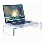 Azar Acrylic Laptop Stand - 7.75" x 15" - Clear-Material thickness is 1/2 inch thick acrylic
