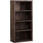 Monarch Specialties 7404 48"H Bookcase - Brown Reclaimed Wood-Look/ Adj. Shelves-Large storage area with 3 thick panel adjustable shelves and 1 fixed bottom shelf for storage or display