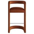 Modway Winslow Performance Velvet Bar Stool - Rust-7