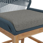 Modway Wellspring Outdoor Patio Teak and Rope Counter Stool - Blue Graphite-8