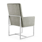 Manhattan Comfort Element 23.74" Modern Velvet Upholstered Dining Chair - Steel-Seat Height: 18.90" Weight Capacity: 300 lb