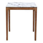 Zuo Eva Counter Table - White-Faux Marble Rubberwood square shape tabletop