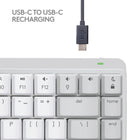 Logitech MX Mechanical Mini for Mac Minimalist Wireless Illuminated Keyboard - Tactile Quiet Keys - Pale Grey-Plastic parts in MX Mechanical Mini for Mac include certified post consumer recycled plastic ( Pale Gray (36%) and Space Gray (47%). Excludes plastic in printed wiring assembly (PWA), FFC cable, cables, and packaging
