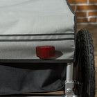 Aosom Outdoor Bike Trailer with Triple Safety-Reflectors and flag for added safety
