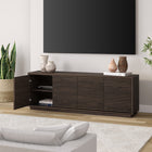 Hudson&Canal Tullis TV Stand for TV's up to 78" - Alder Brown-Product Dimensions: 15.5" L x 69.63" W x 24" H