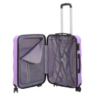 Nicci Deco 24" Hardside Check-in Luggage - Lilac-Integrated High quality combination lock on all sizes
