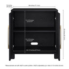 Hudson&Canal Chabot 28"W Accent Cabinet - Black Grain-8