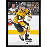 Jack Eichel Vegas Golden Knights - Framed Canvas - 22" x 31"-Premium canvas print with gallery-wrapped edges