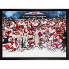 Frameworth Carolina Hurricanes 20" H x 29" W Framed Canvas Celebration 2026 Stanley Cup Champions Framed Canvas - Officially Licensed NHL/NHLPA-Officially licensed NHL and NHLPA wall art: Carolina Hurricanes 20x29 Framed Canvas Celebration 2026 Stanley Cup Champions for Carolina Hurricanes fans and collectors