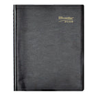 Brownline 2026 Four-Person Daily Professional Appointment Book - 11" x 8-1/2" - Black - English-Four columns with appointment schedule from 7:00a.m. to 8:45 p.m. in 15-minute intervals. Saturday and Sunday on the same page