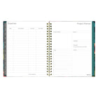 Blueline Weekly/Monthly Planner - 11" H x 8"-1/2" W - Flower Design - English-Holidays