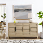 Modway Sinya 59" 4-Door Sideboard - Light Oak-Paper Laminate Finish