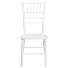 Flash Furniture HERCULES Series Wood Chiavari Chair - White-Chiavari Seating