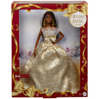 Mattel ​Barbie Signature 2025 Holiday Barbie Doll - Black Hair with Silver & Gold Gown-Shine like a star with the 2025 Holiday Barbie doll, representing the elegance and festive moments of the season!