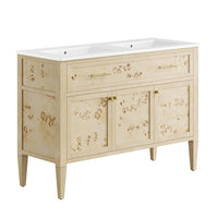 Modway Elysian 48" Double Sink Bathroom Vanity - Burl-Modern Bathroom Vanity