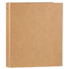 JAM Paper Kraft 1" 3-Ring Recycled Binder - Natural-Wide front and back binder panels fully cover standard dividers and sheet protectors. Our 3 metal ring binders have 2 buttons for easy opening and closing, and a convenient pocket on the inside flap