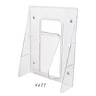 Deflecto Stand-Tall Wall Mounted Magazine Display - 1 Compartment - Magazine Size - Clear-Mounting hardware included