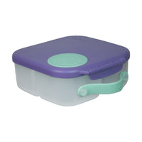 b.box Mini Lunchbox - Lilac Pop-Flexi whole fruit holder stretches to store whole fruit