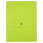 JAM Paper Vertical Snap Closure Portfolio - 12 1/8 x 9 x 1/2 - Green Kraft-Colour: Green Kraft