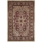 Modway Grania Ornate Vintage Floral Turkish Area Rug - 5 ft W x 8 ft L - Burgundy/Tan-Textured Soft Low Pile Weave