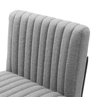 Modway Indulge Channel Tufted Fabric Counter Stools - Light Gray - Set of 2-9