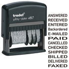 Trodat 4817 Self-Inking Phrase Dater - English-Nontoxic black ink