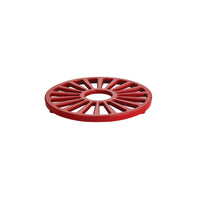 Tramontina 7" Enameled Cast Iron Series 1000 Round Trivet - Gradated Red-Protects surfaces from hot cookware