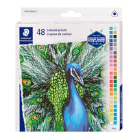 Staedtler 4mm Triangular Barrel Coloured Pencils - 48 Pack - Assorted-Coloured pencil for arists of all ages