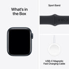 Apple Watch SE (2nd generation) - 40mm - GPS - Midnight Aluminum Case with Midnight Sport Band - Medium / Large-Stay Connected - Send a text, take a call, listen to music and podcasts, use Siri or call for help with Emergency SOS. Apple Watch SE (GPS) works with your iPhone or Wi-Fi to keep you connected