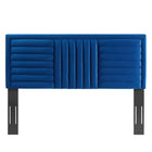 Modway Believe Channel Tufted Performance Velvet Twin Headboard - Navy-7 Mounting Positions