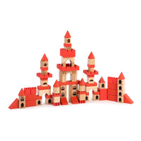 Miniland Wooden Stacking Castle-Promotes children's social and motor skills and reinforces basic concepts such as shape, volume or size as well as other more complex concepts such as balance and symmetry.