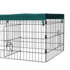 PawHut Small Animal Cage - 73" x 30" x 20" - Green-Covered with a shade roof to prevent the UV 