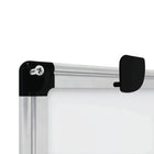 Merangue MasterVision Maya Magnetic Steel Dry-Erase Whiteboard - Aluminum Frame - 36" W x 48" H-Magnetic lacquered steel surface