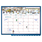MotherWord 2026-2027 Deluxe Ultimate Family Fridge Calendar - 13-1/2" H x 18" W - French-Improved paper resists ink bleed