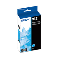 Epson T312 Ink Cartridge - Standard Capacity - Cyan-Superior photo quality