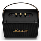 Marshall Kilburn II Portable Bluetooth Speaker - Black/Brass-DURABLE AND ROADWORTHY DESIGN: Kilburn II features flush mounted corner caps and a water-resistant design, making it supremely rugged and durable.