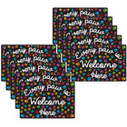 Ashley Productions Smart Poly Computer Mouse Pad - Every Paw is Welcome Here - 10 Pack-Start your day on the right note with these stylish and functional accessories that feature inspiring quotes and positive sayings.