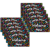 Ashley Productions Smart Poly Computer Mouse Pad - Every Paw is Welcome Here - 10 Pack-Start your day on the right note with these stylish and functional accessories that feature inspiring quotes and positive sayings.