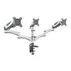 ShoppingAll Adjustable Triple Gas Spring Monitor Desk Mount - White-Hold three 15"-32" monitors, each arm holds up to 17.6lb/8kg monitor with 75mm x75mm or 100mm x 100mm VESA mounting holes